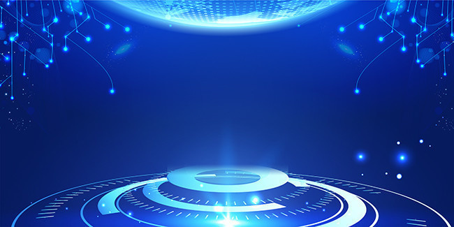 藍(lán)色科技會議背景圖片