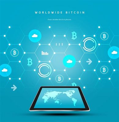 科技感未來(lái)貨幣 比特幣引領(lǐng)虛擬經(jīng)濟(jì)新浪潮